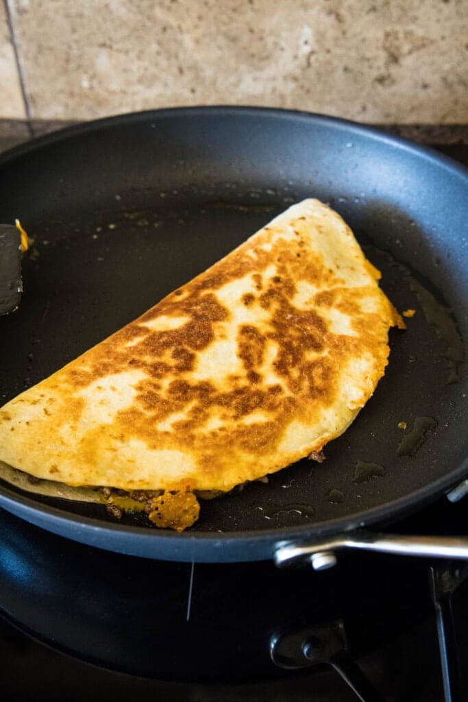 Cheeseburger Quesadilla with Burger Sauce