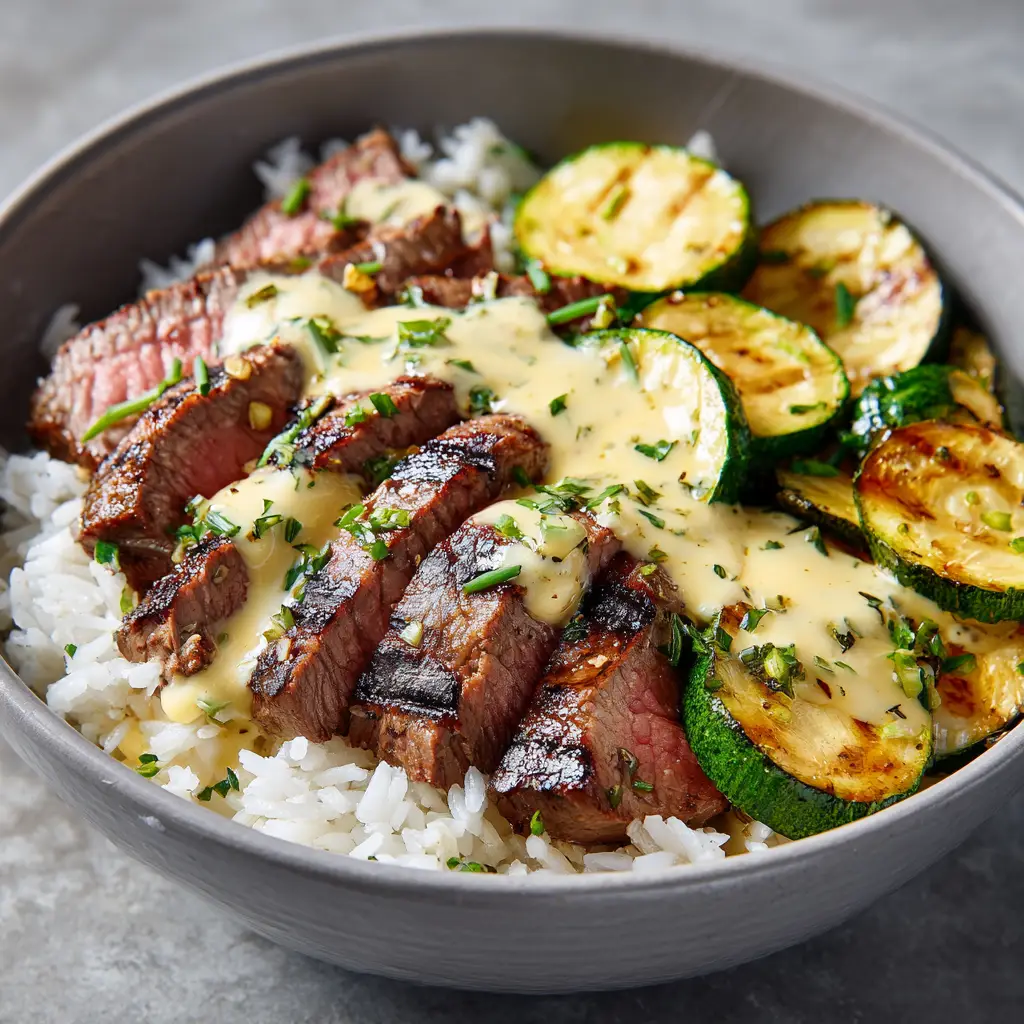 Grilled Steak Bowls with Lime Soy Marinade