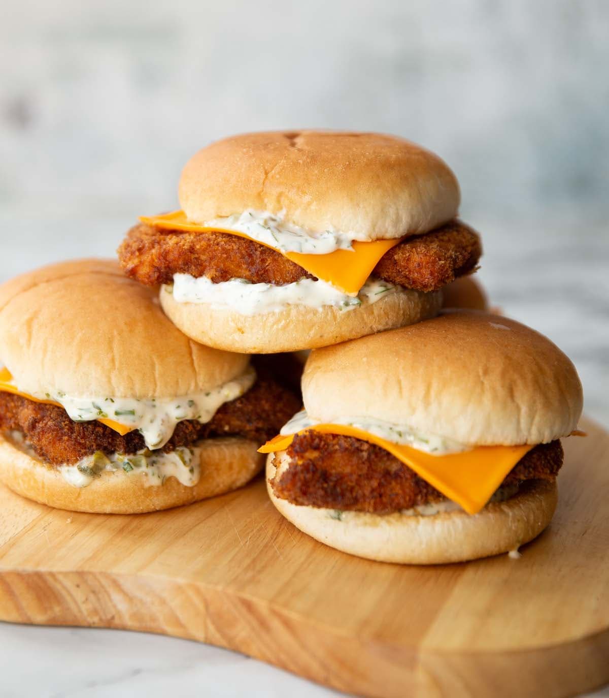Homemade Filet-O-Fish with Crisp Panko Fish and Tartare Sauce