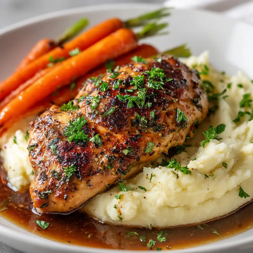 Garlic Herb Chicken with Lemon Butter Pan Sauce
