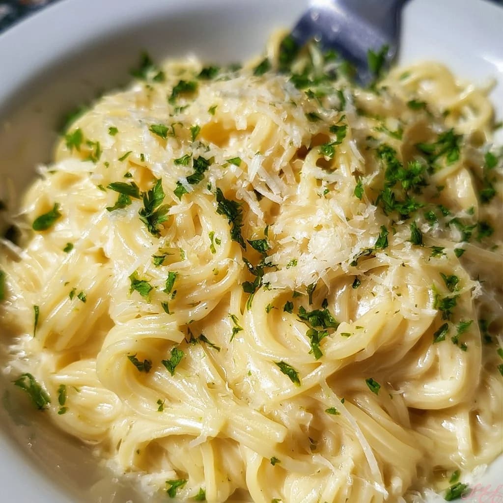 Garlic Parmesan Pasta with Fragrant Garlic Butter and Creamy Parmesan