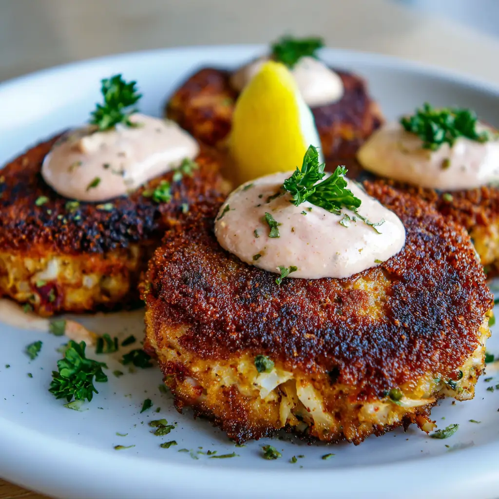 Joe's Crab Shack Crab Cakes With Pink Remoulade